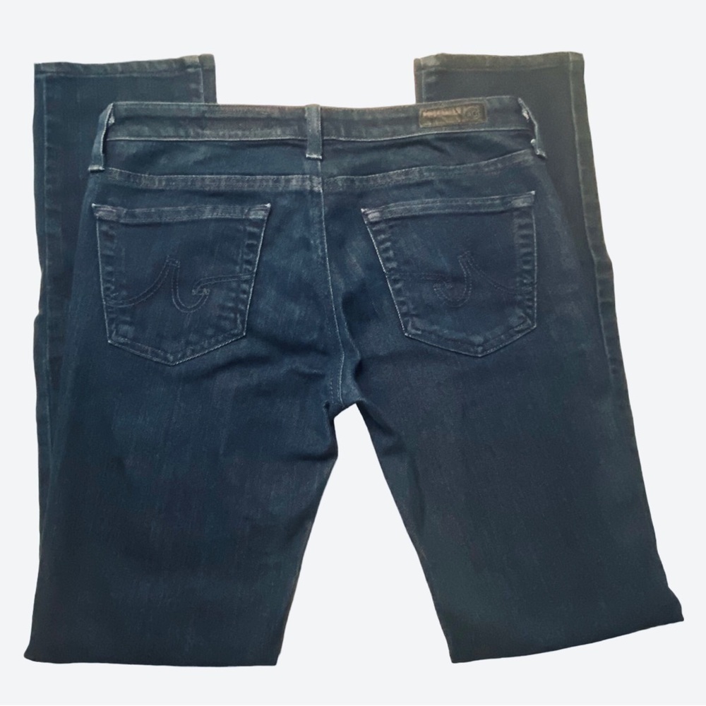 AG Adriano Goldschmied The Stevie Legging Size 26R Dark Blue Low Rise - Picture 3 of 9